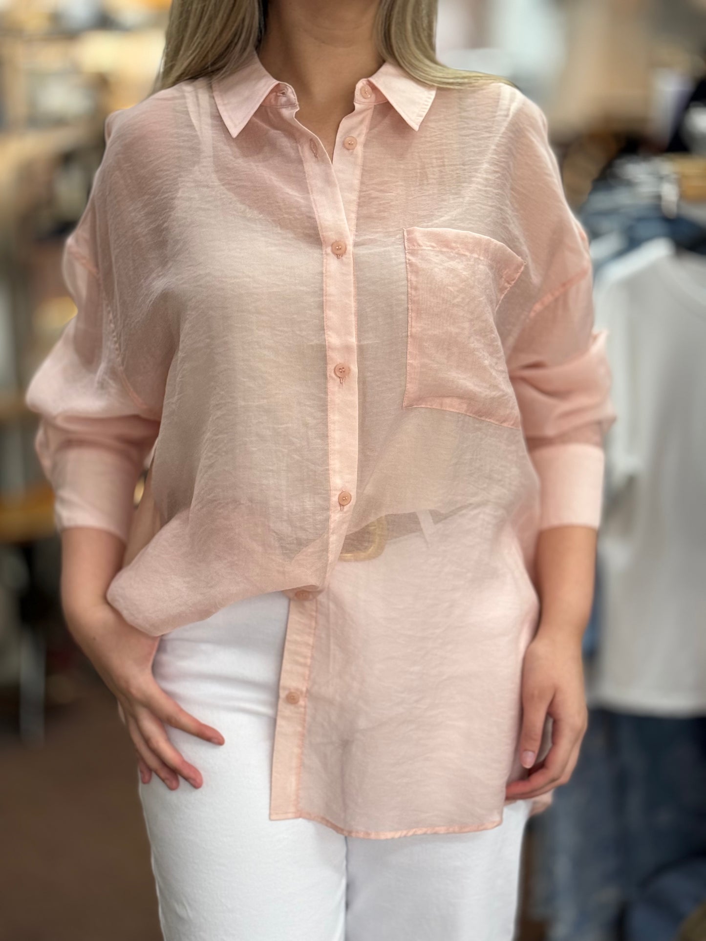 FRANSA- SAIRA ROSE PINK SHIRT