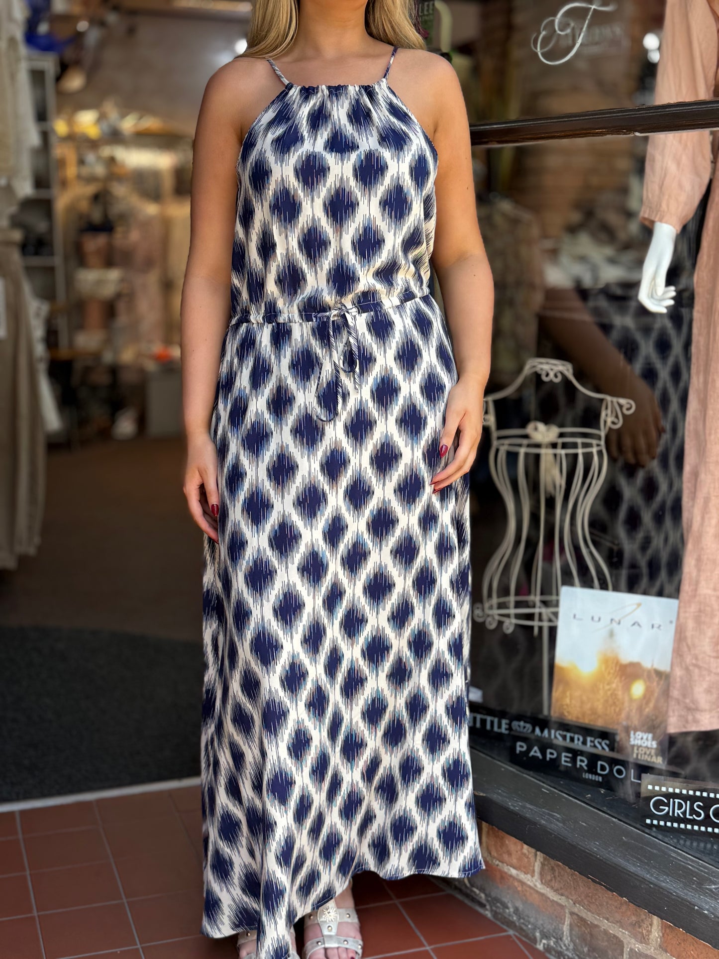 BYOUNG-JOELLA OGEE CUTAWAY MIDAXI DRESS-