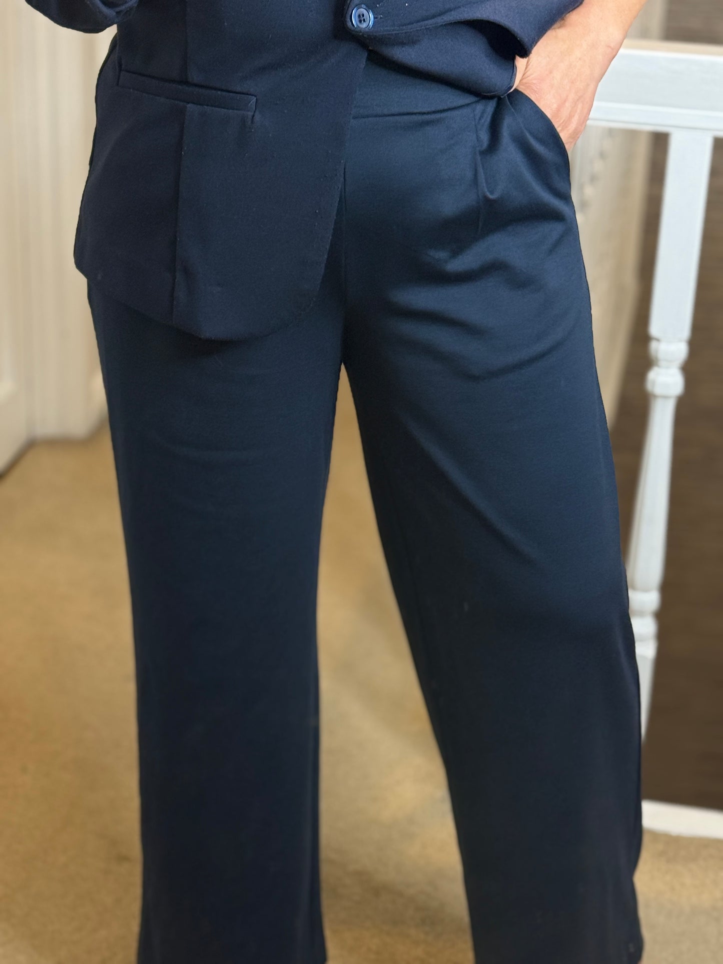 BYOUNG-RIZETTA W/LEG CROP PANTS -