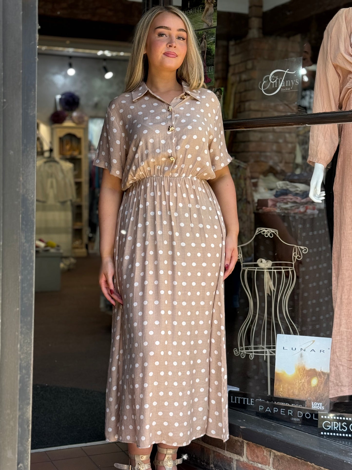 DEMI- POLKA DOT DRESS