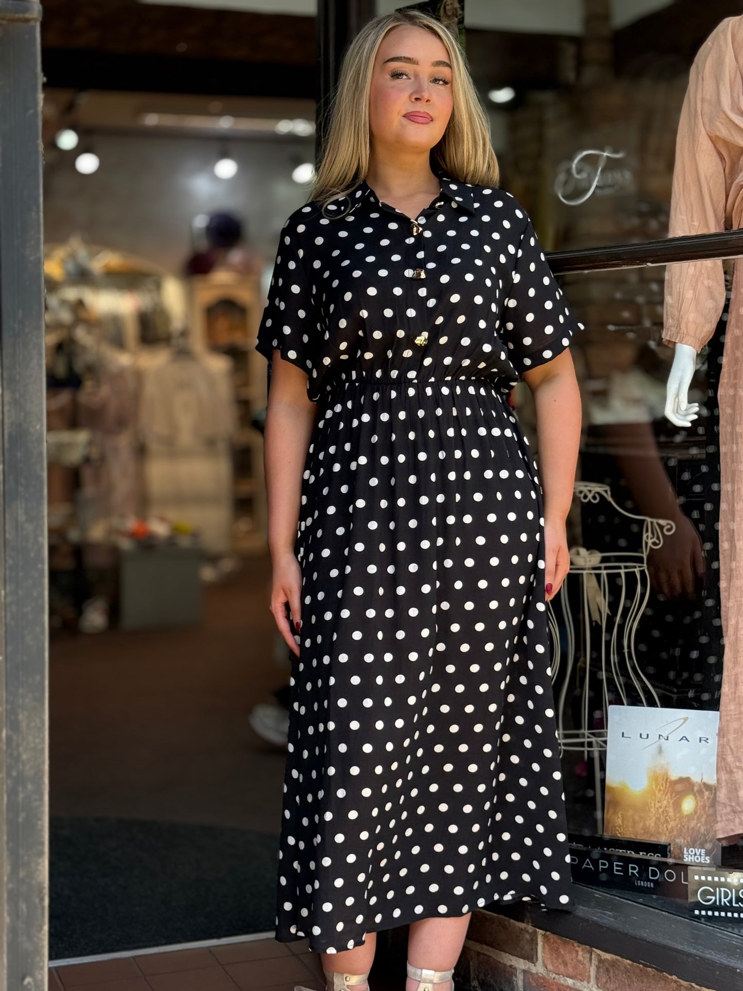 DEMI- POLKA DOT DRESS
