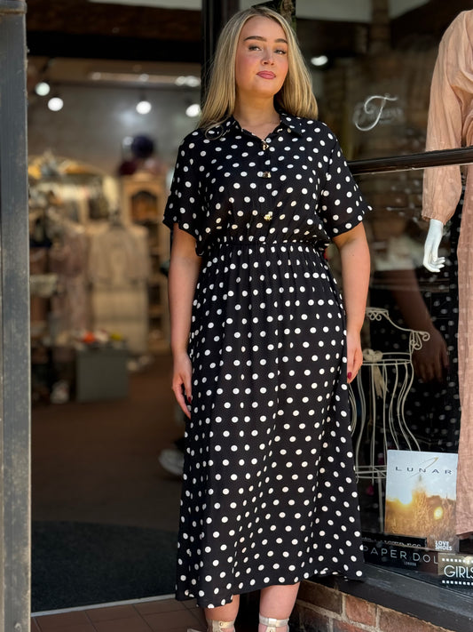 DEMI- POLKA DOT DRESS