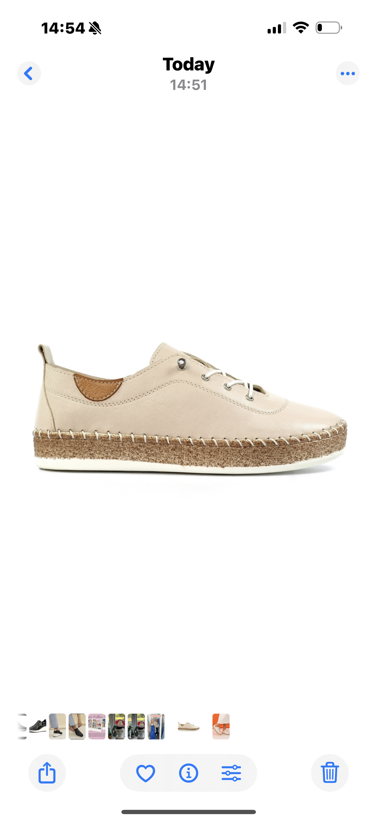 LUNAR- EVIE LEATHER SLIP ON PUMP-