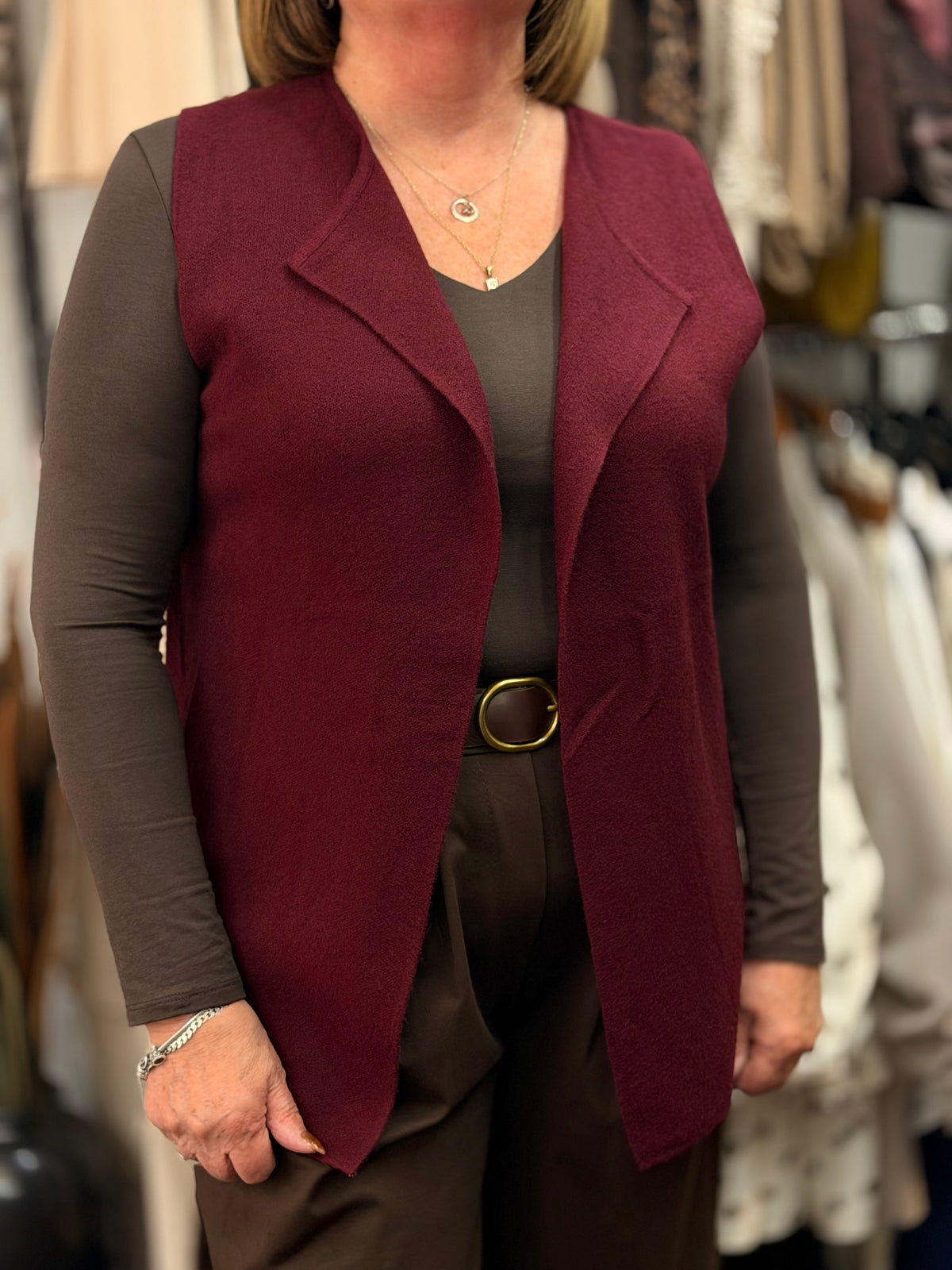 PALMER- WATERFALL KNIT WAISTCOAT