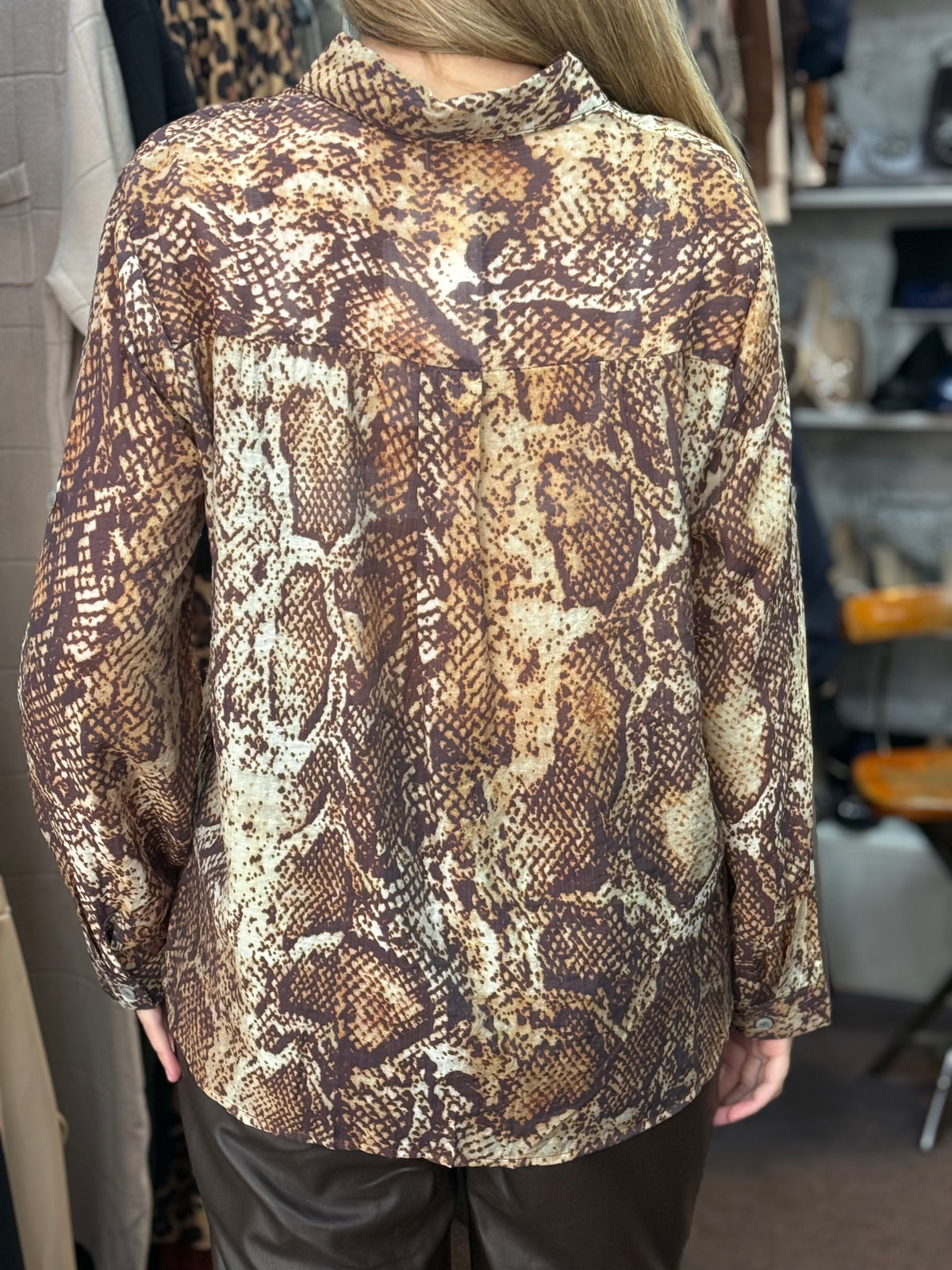 EDEN-SNAKE PRINT SHIRT