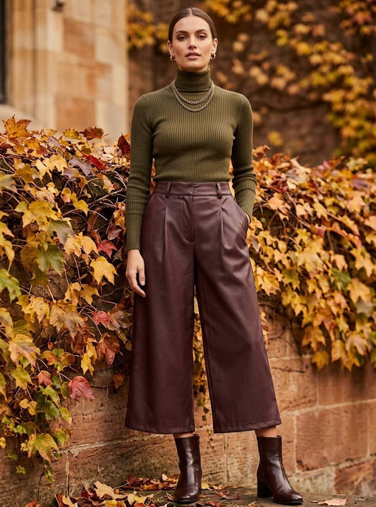 RIA-PU 3/4 CULLOT TROUSER