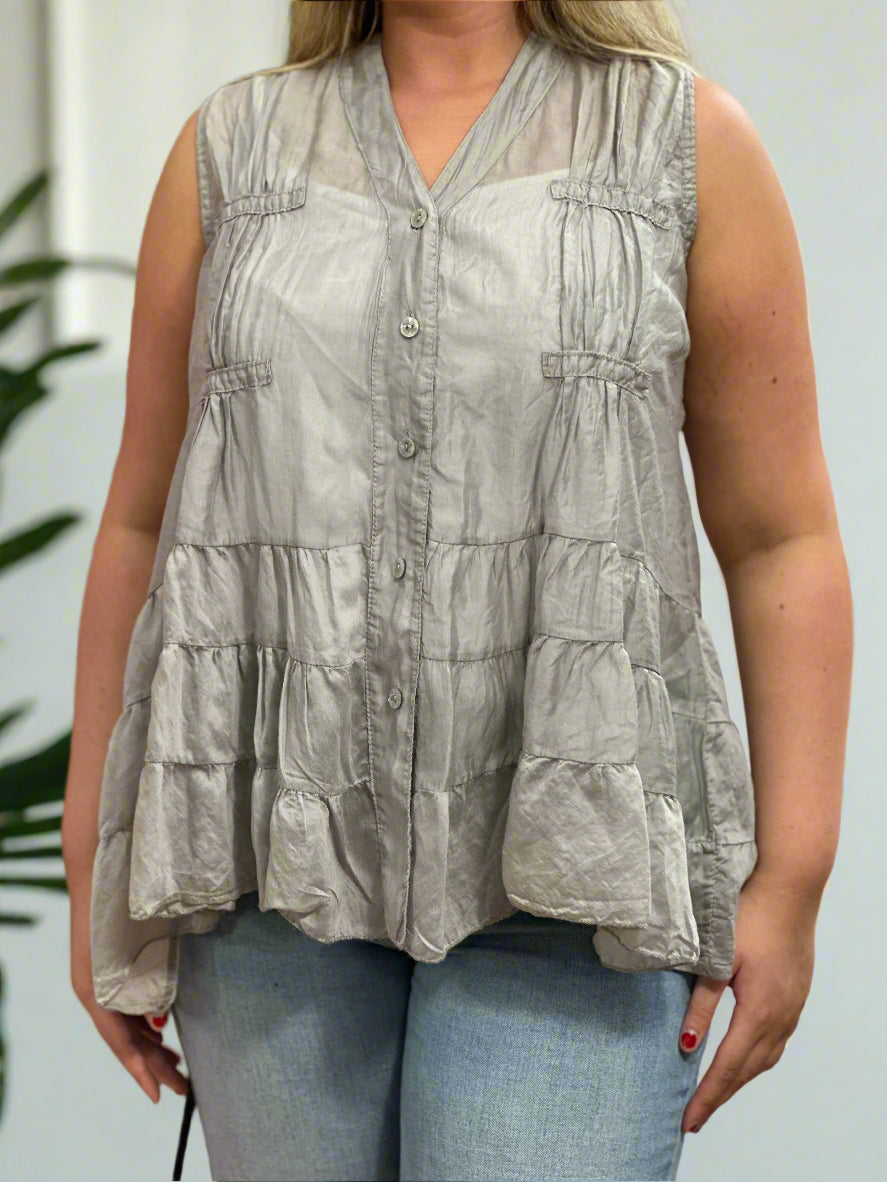 LEXI - S/L TIERED SWING TOP
