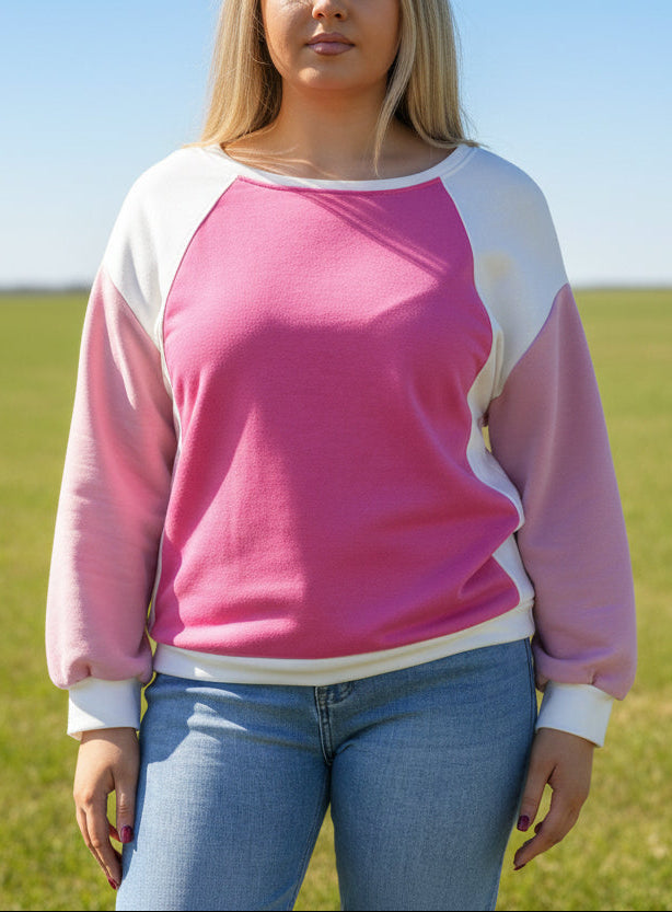 PHILLY- PANEL SCUBA SWEATSHIRT TOP
