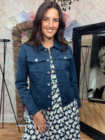 Load image into Gallery viewer, KERRY COTTON DENIM JACKET - NAVY
