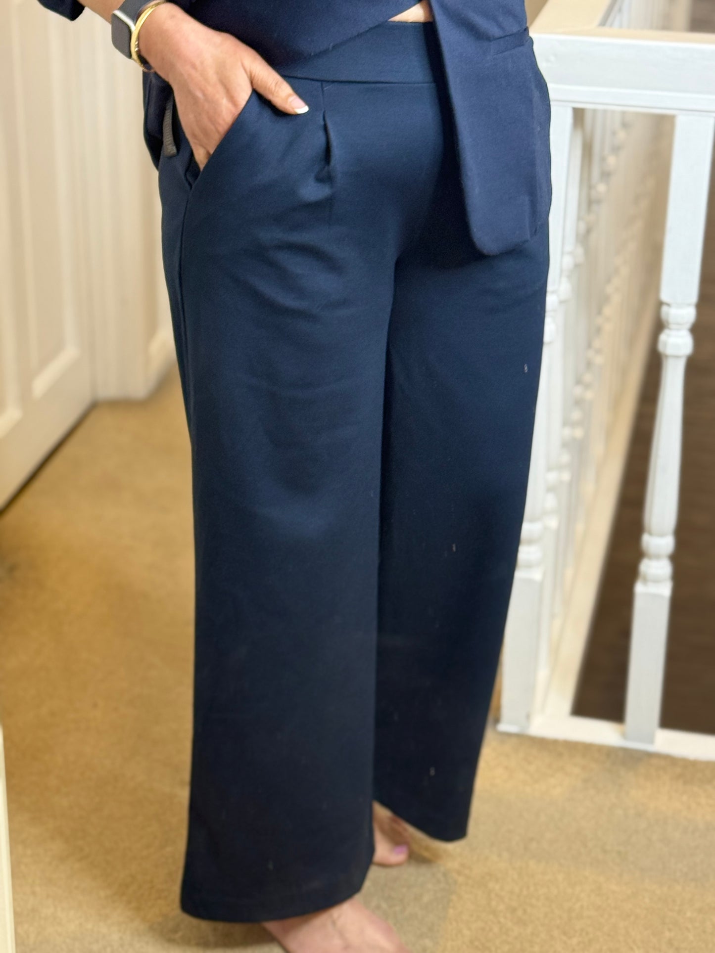 BYOUNG-RIZETTA W/LEG CROP PANTS -