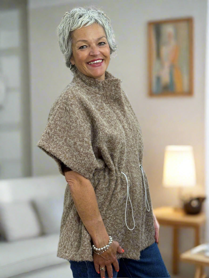 ALEX- NO WOOL DRAW WAIST GILLET/JKT