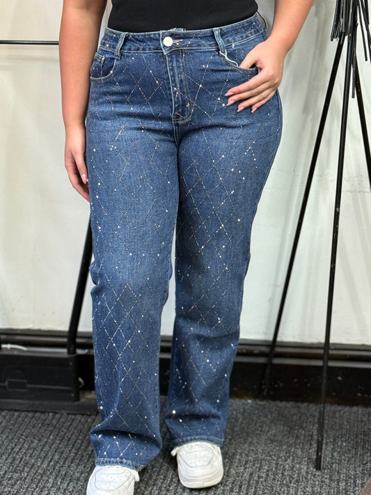 ESME-GSMACK XXDIAMANTE WIDE LEG JEAN