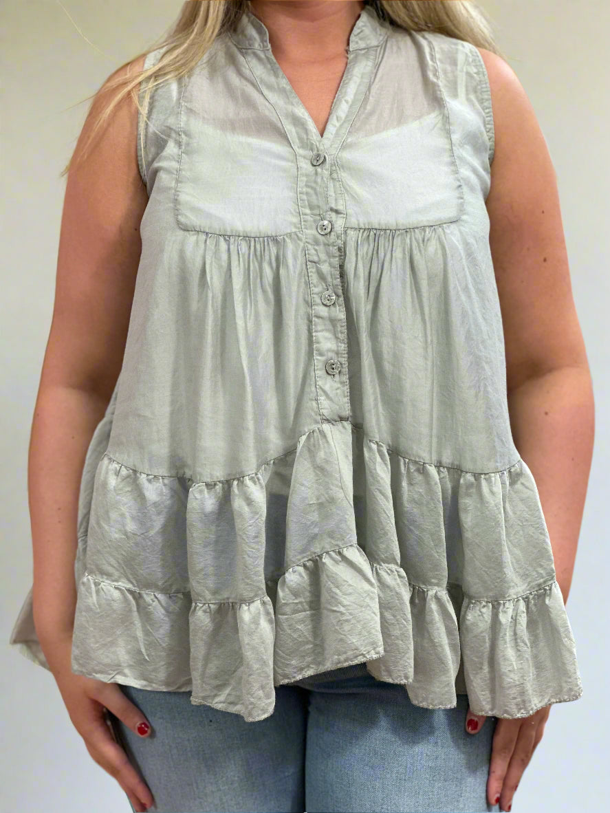 KENDRA- TENCEL TIERED TOP