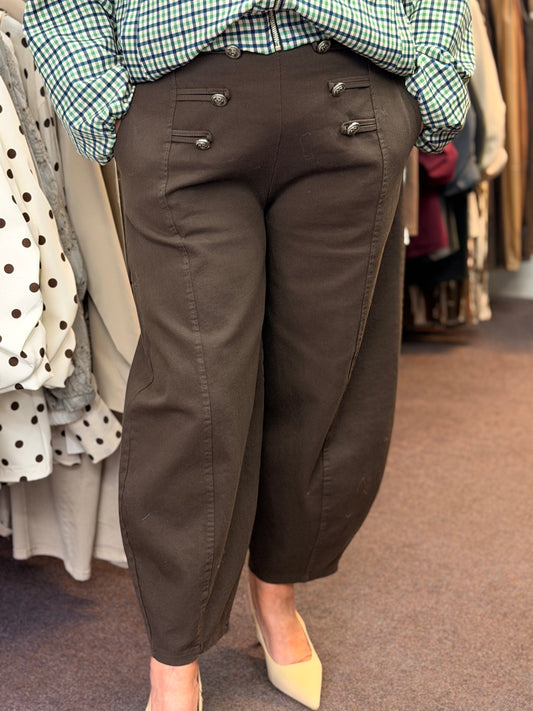 MONROE-MILITARY BARREL JEAN
