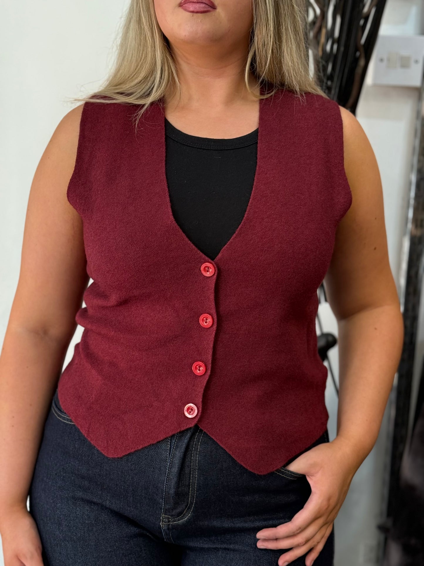 SHELLIE- PREMIUM KNIT WAISTCOAT KNIT