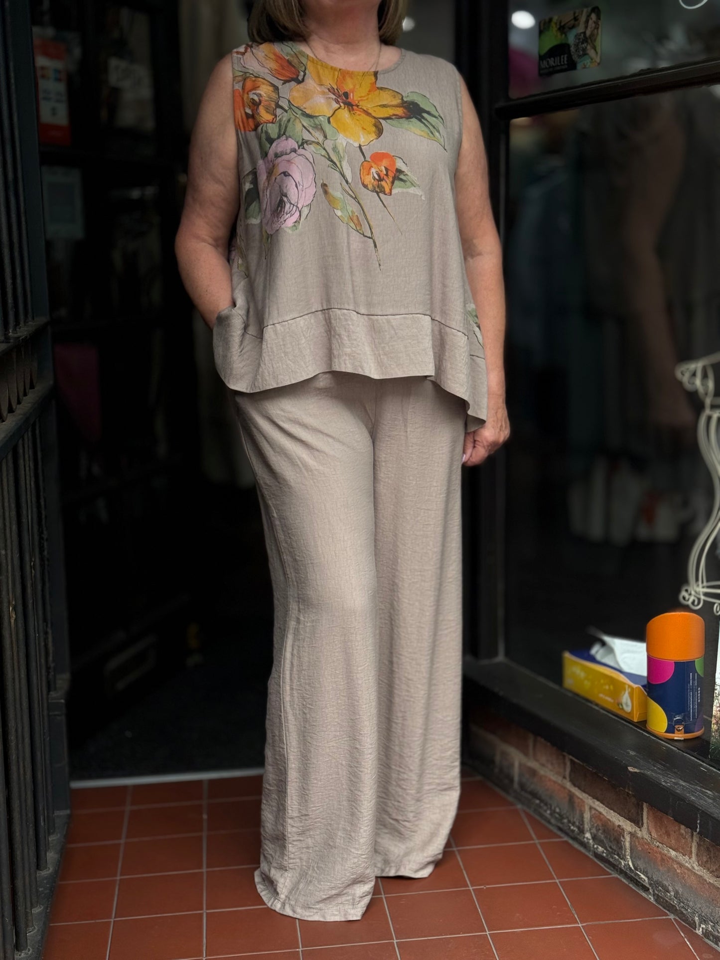 PENNY- S/LESS PRINTED CO ORD SET #BankHoliday20%OFF