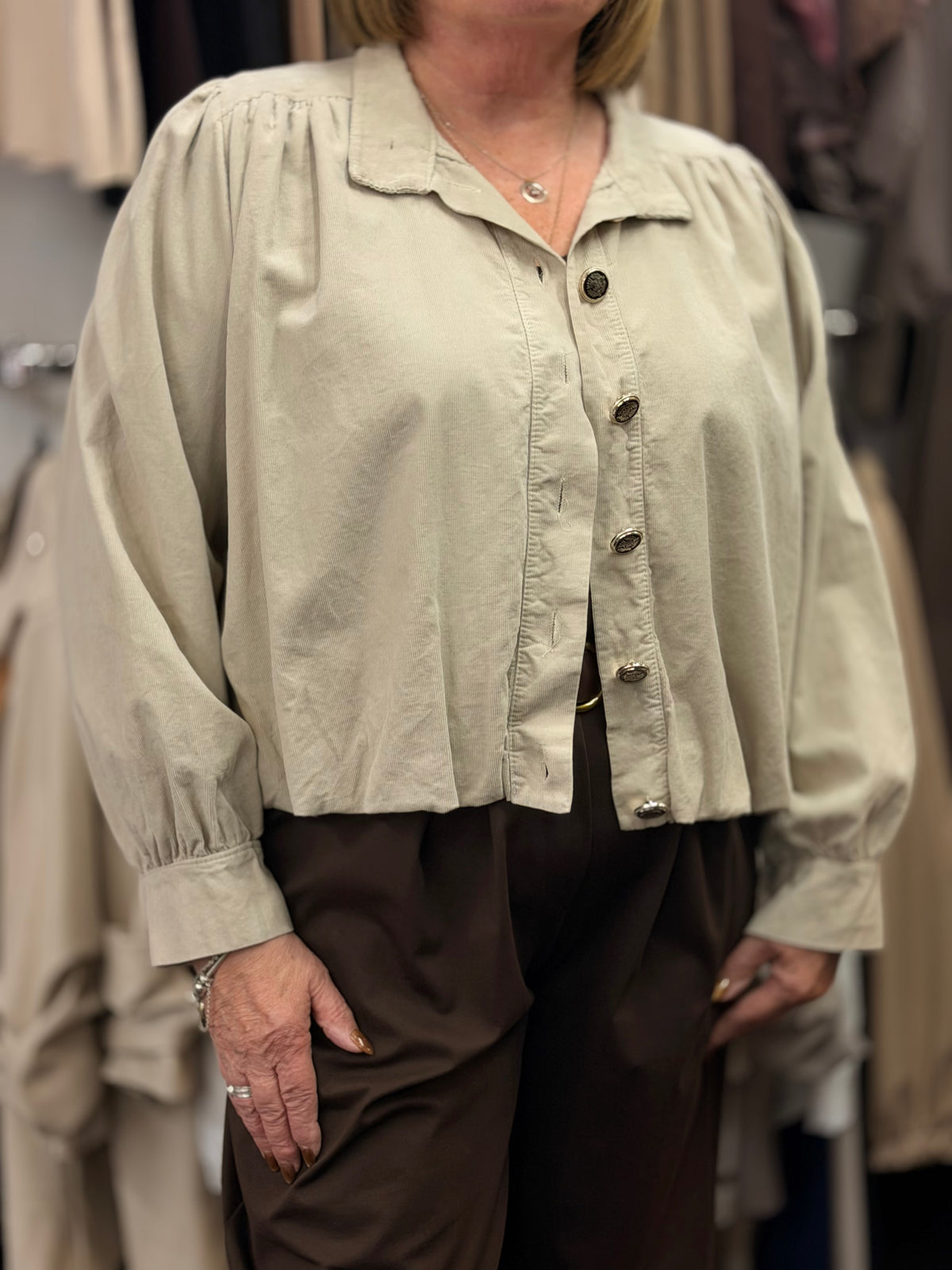 PEYTON- NEEDLECORD PUFF JACKET
