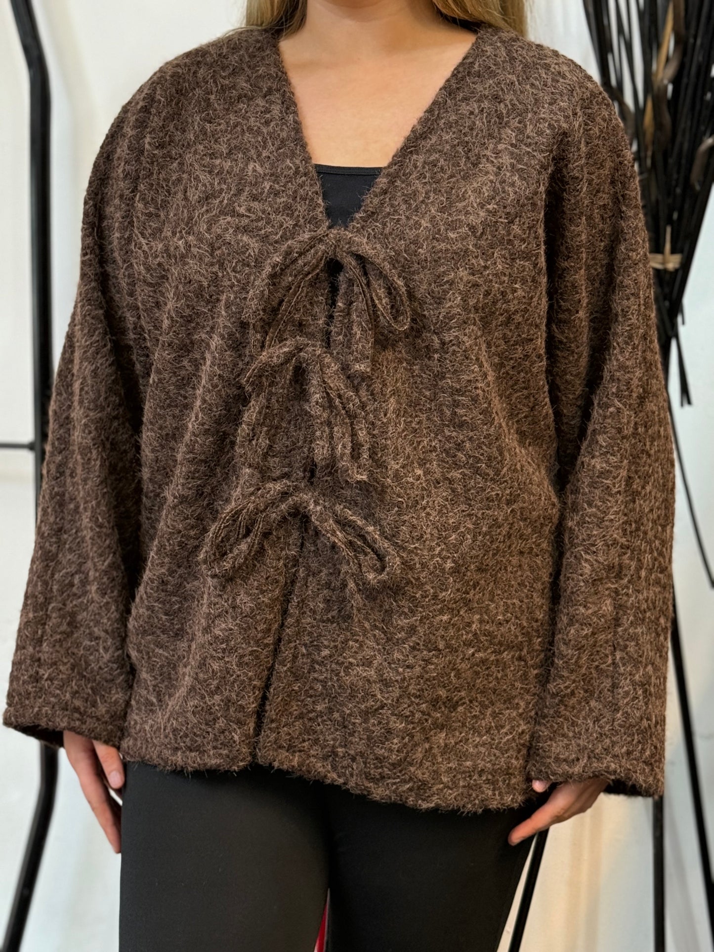 CARSON-TASSLE TIE O/SIZE JACKET-#BlackFridaySale -