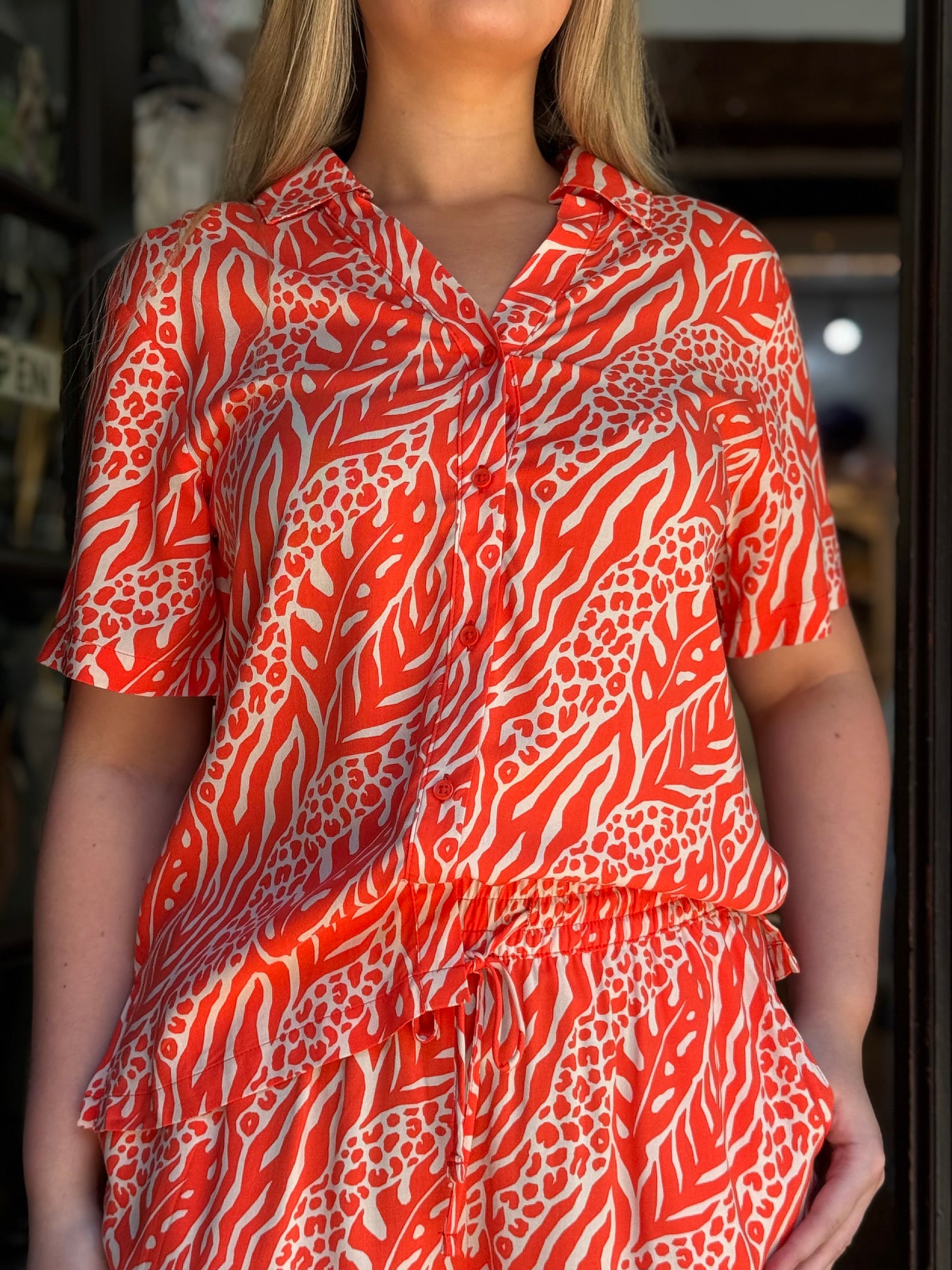 BYOUNG-JOELLA FIESTA SHIRT-CO-ORD