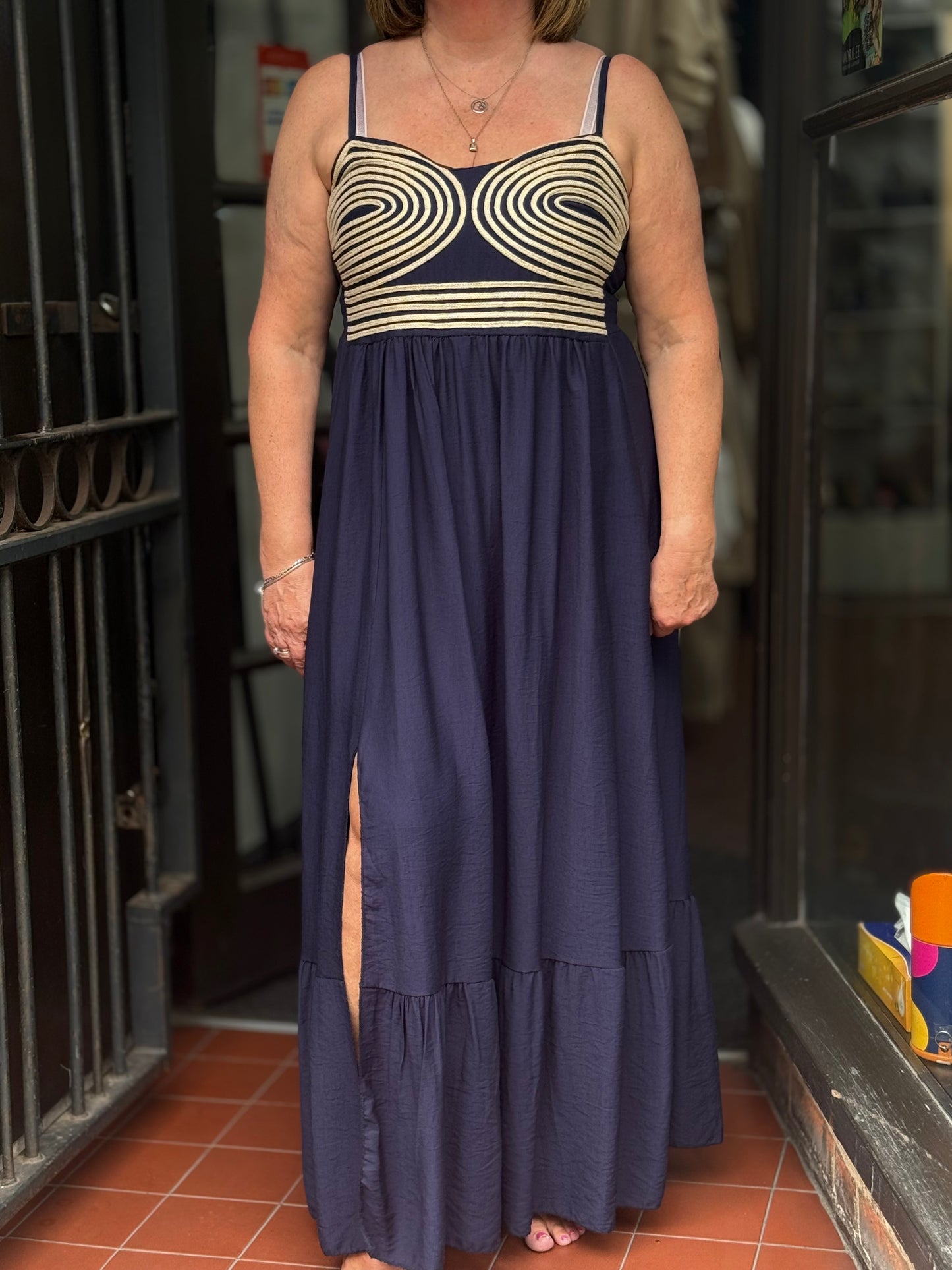 SANNA- BRAIDED DETEAIL MAXI DRESS -Fits 8-12/14 #BankHoliday20%OFF