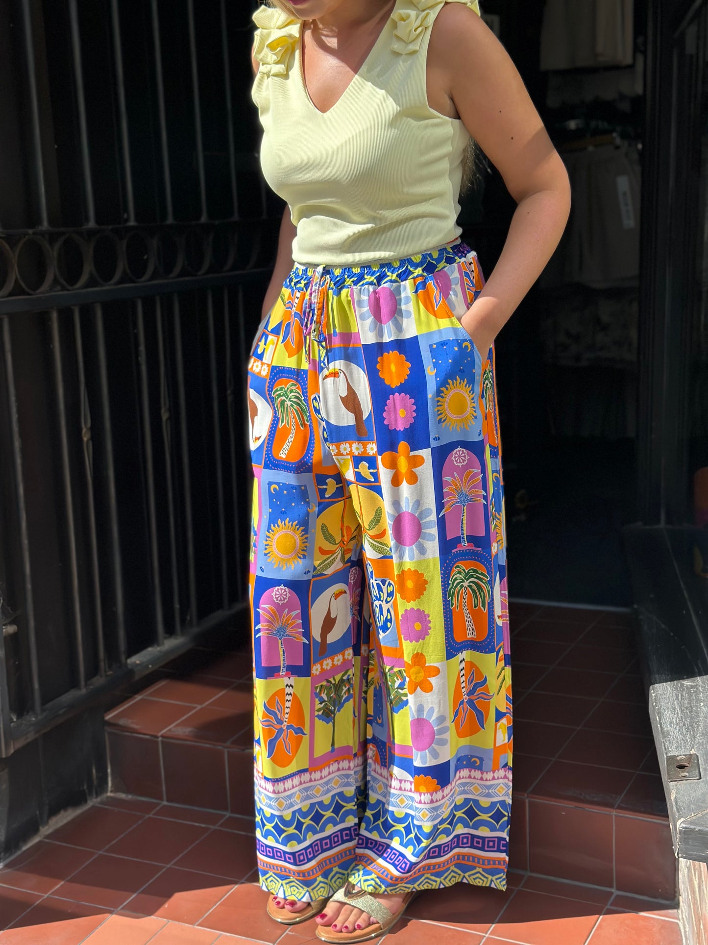 TAMMY- PRINTED TROUSER