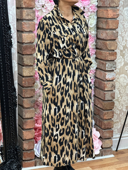 FRANSA LEONI ANIMAL DRESS-#NOVEMBER BF30%