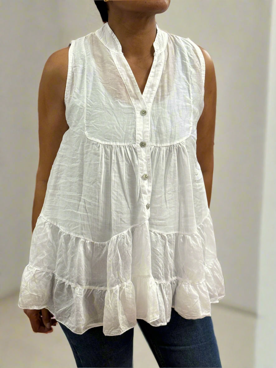 KENDRA- TENCEL TIERED TOP