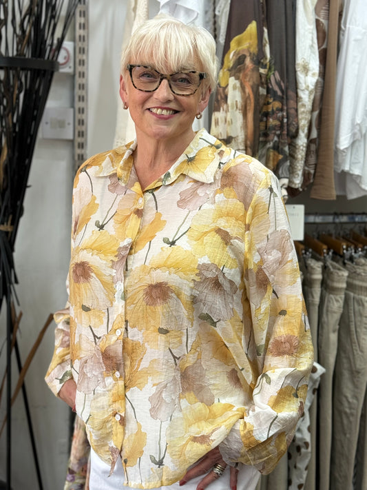 PAIGE- FLORAL BOW BACK BLOUSE