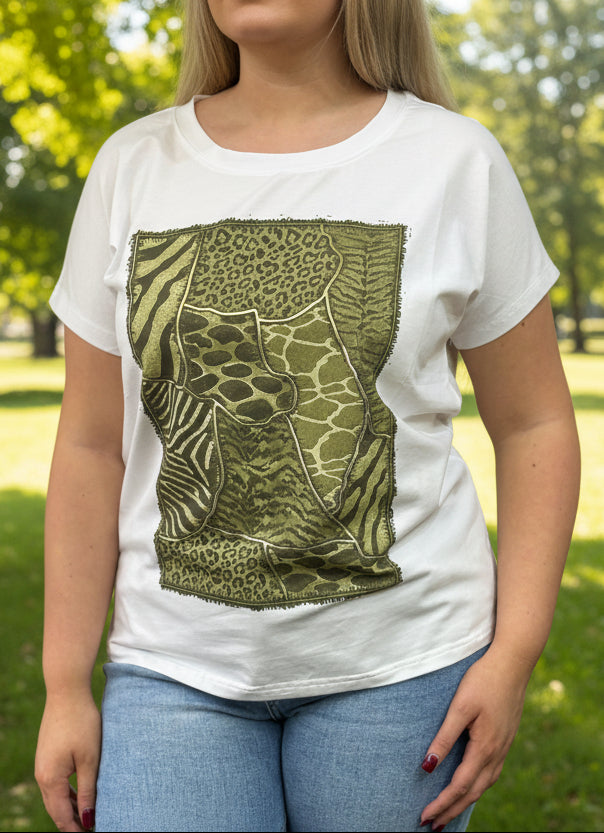 KENYA-SAFARI PRINT TEE -