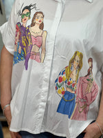 Load image into Gallery viewer, ID GIRL PRINT SHIRT-
