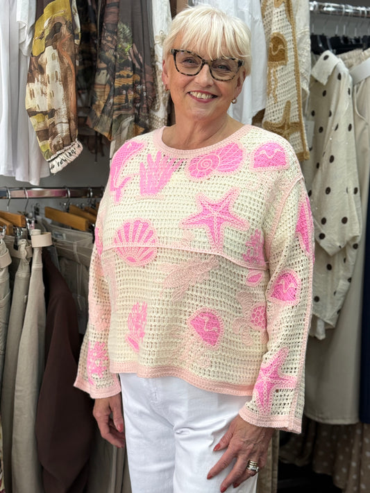 TAYLOR-SEALIFE CROCHET TOP
