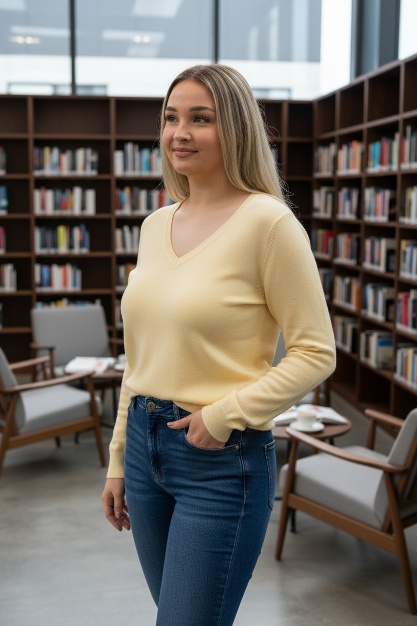 AVA-MWBASIC VNECK SOFT KNIT- AUTO10%@CHECKOUT