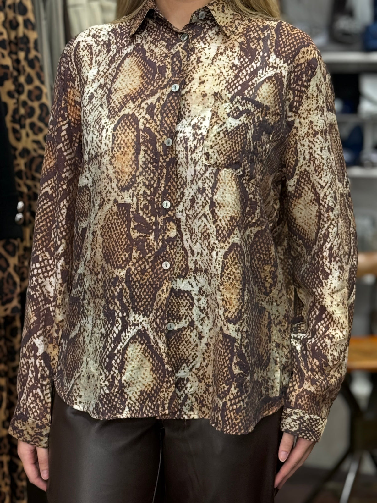EDEN-SNAKE PRINT SHIRT