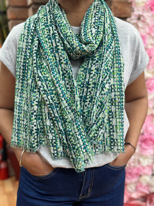 ZIPS PRINT SCARF-