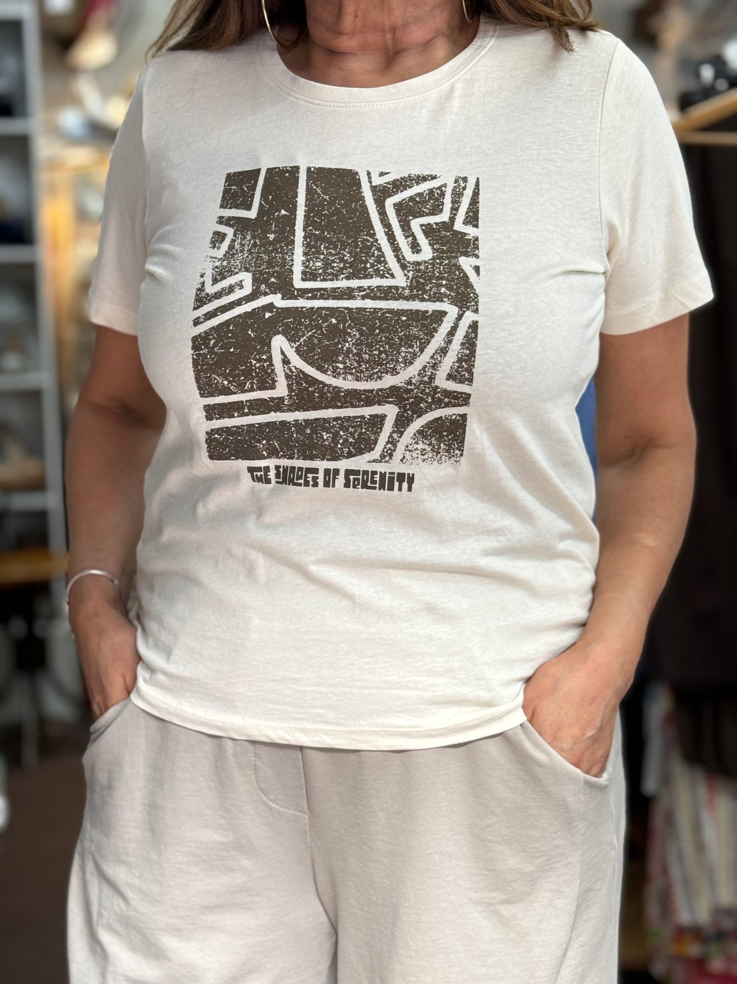 BYOUNG SOBBE PRINT T-SHIRT