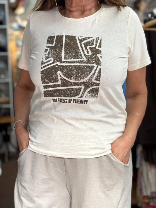 BYOUNG SOBBE PRINT T-SHIRT