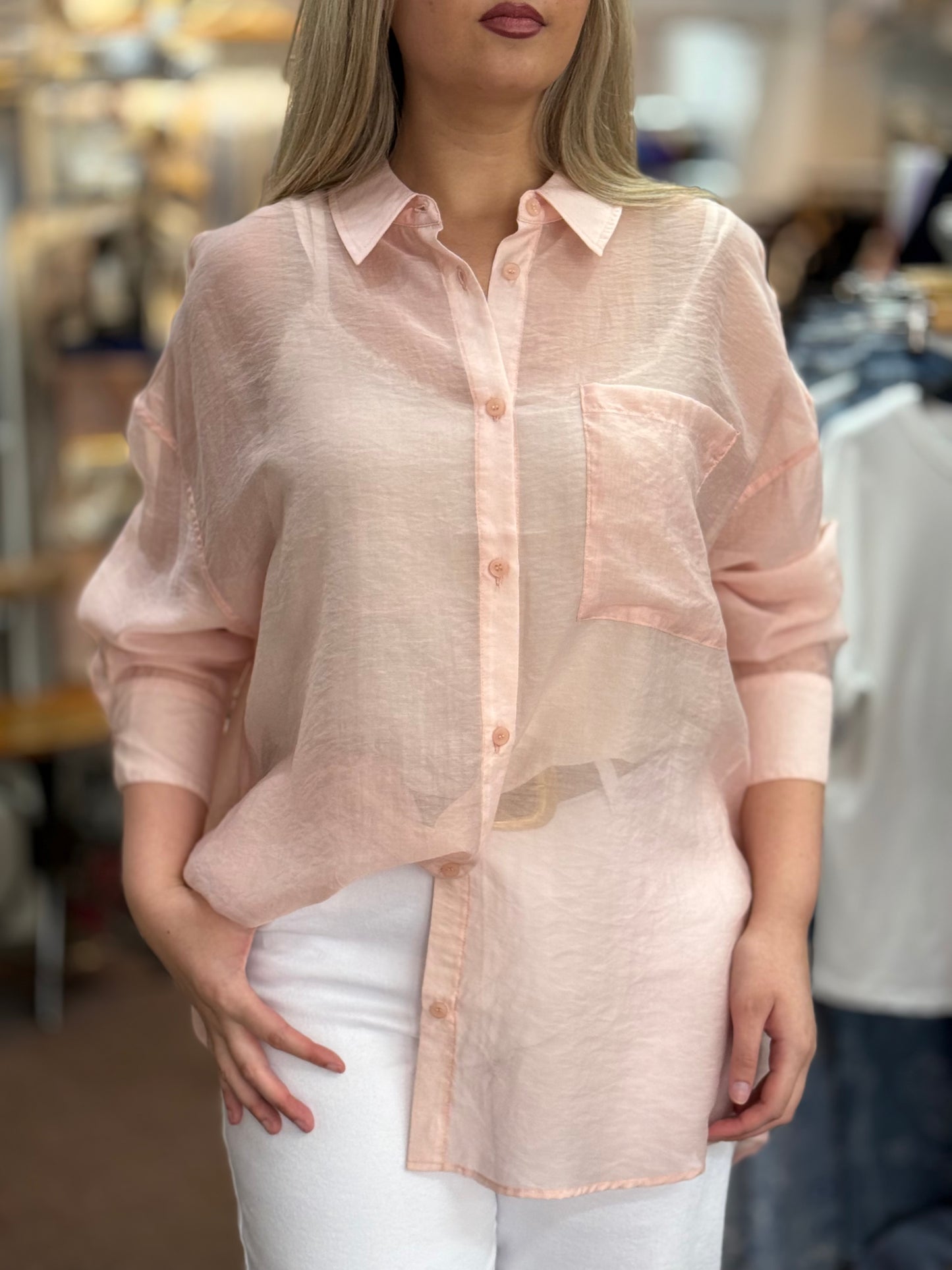 FRANSA- SAIRA ROSE PINK SHIRT