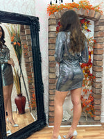 Load image into Gallery viewer, DELTA SHIMMER SPOT DRESS - PARTY SALE now
