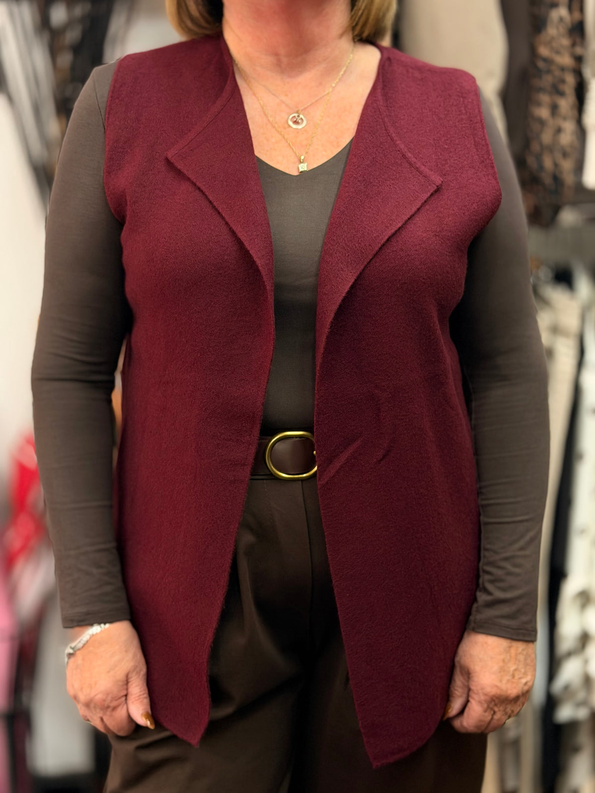 PALMER- WATERFALL KNIT WAISTCOAT