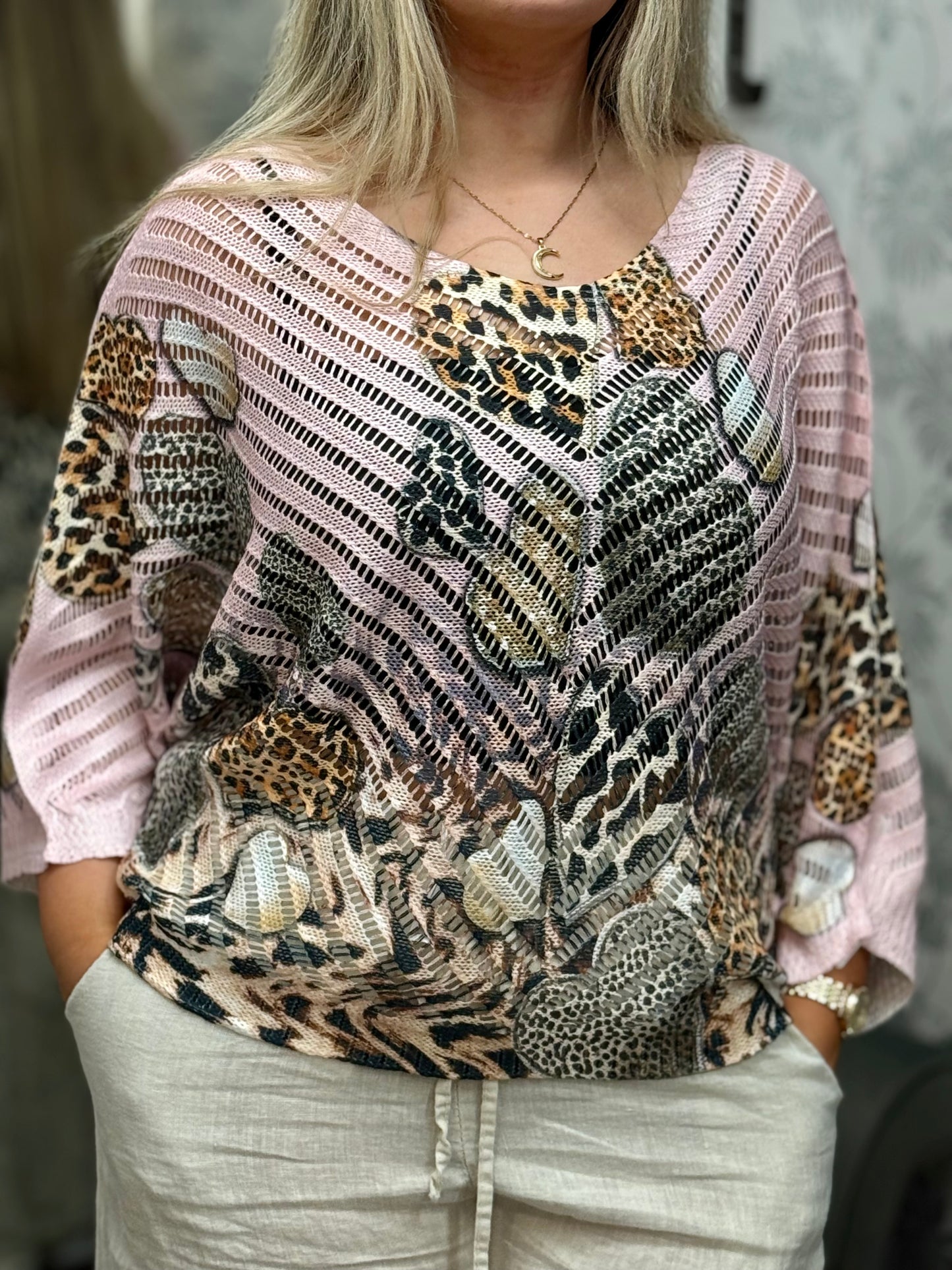 HARPER - CROCHET MESH SHELL HEART