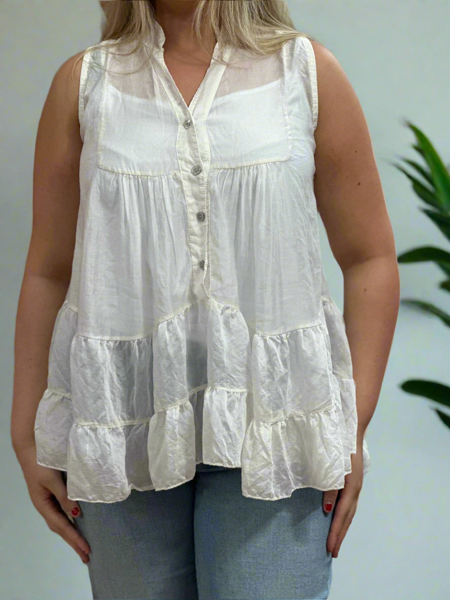 KENDRA- TENCEL TIERED TOP