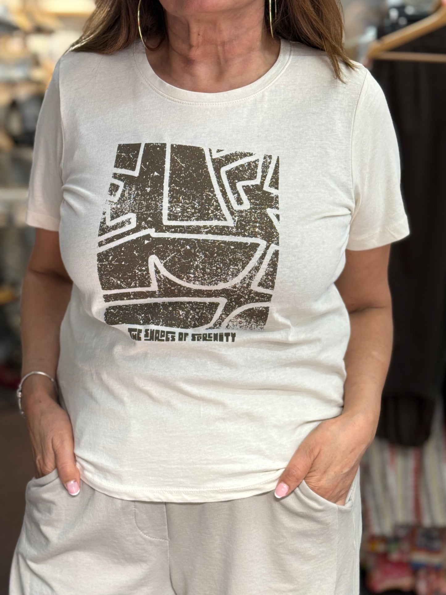 BYOUNG SOBBE PRINT T-SHIRT