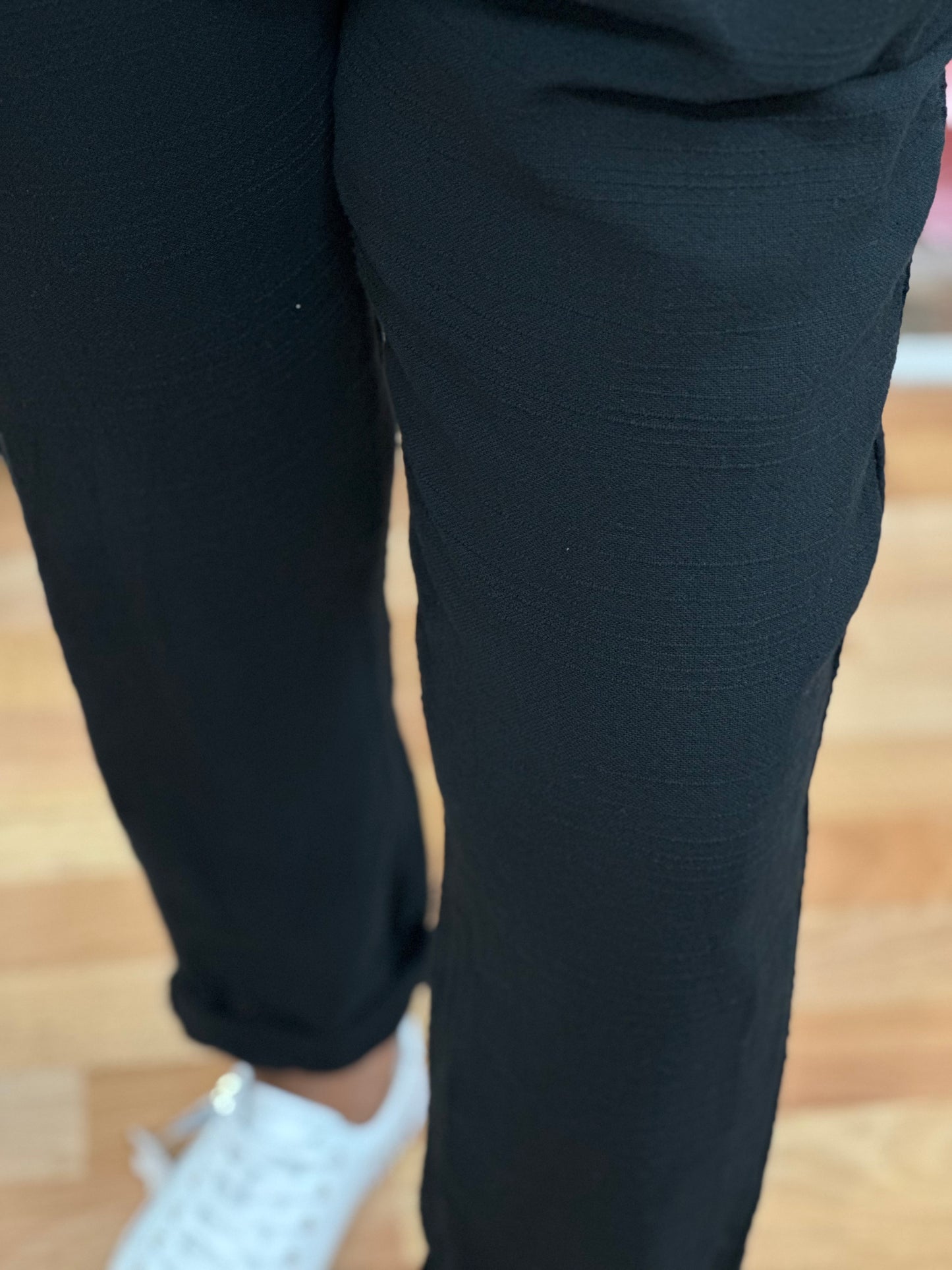 CARLTON - SLUB LINEN LOOK SLIM TROUSER