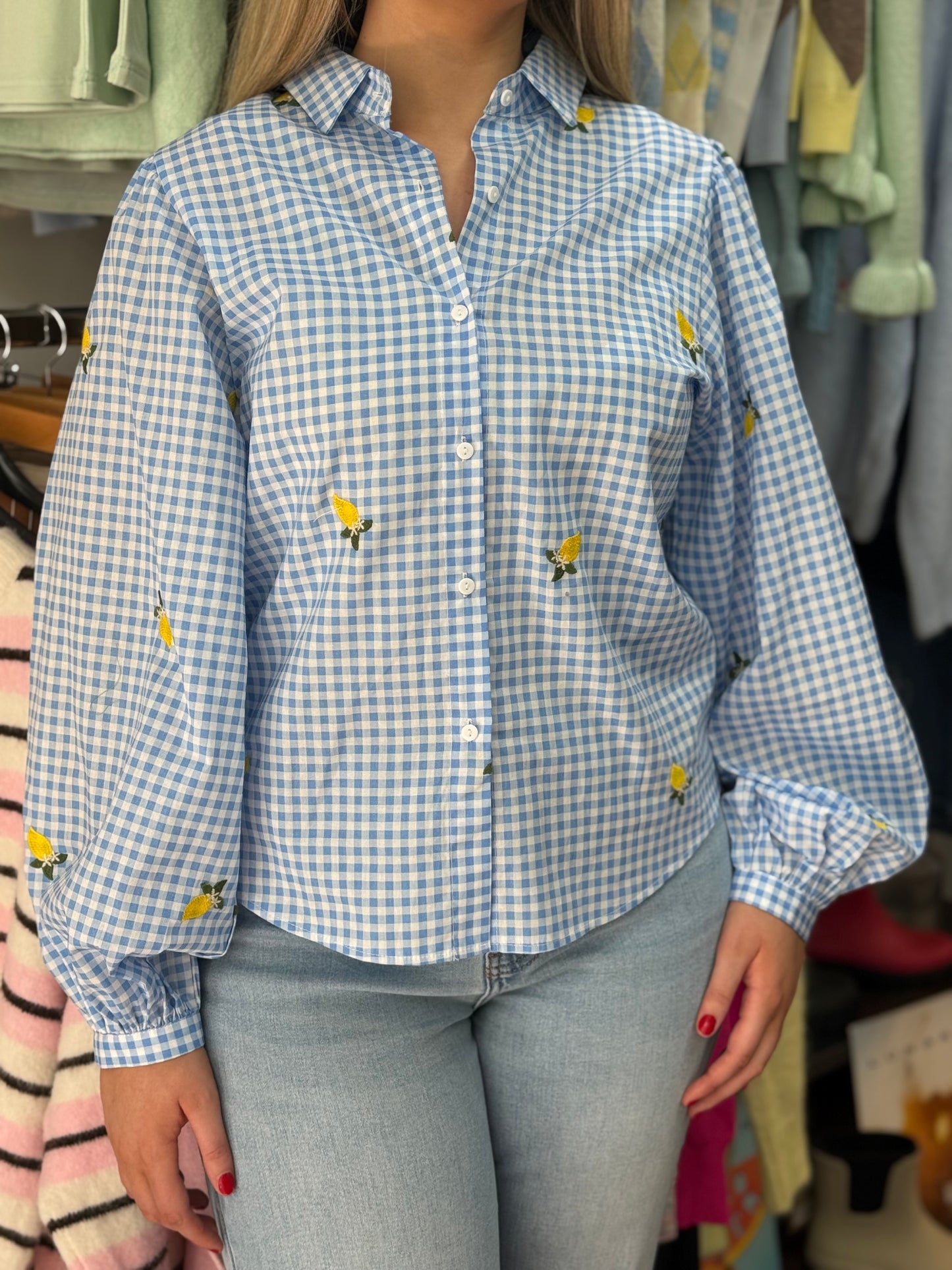 LARA- LEMONS CHECK SHIRT #SpringSale 🌷