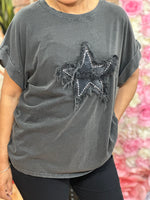 Load image into Gallery viewer, DENIM STAR TEE
