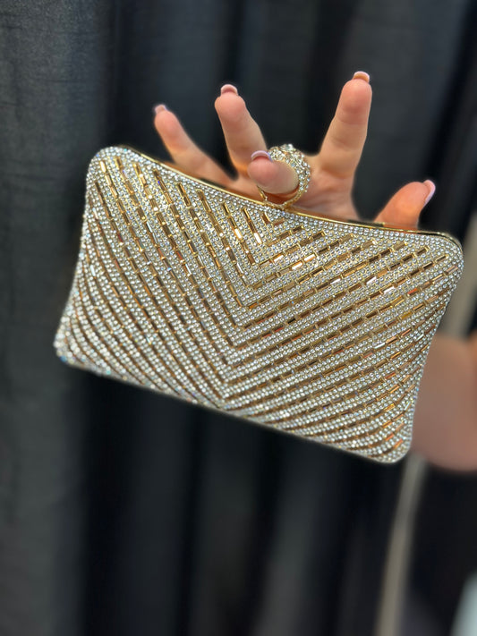 DIAMANTE BIGETS CLUTCH BAG-