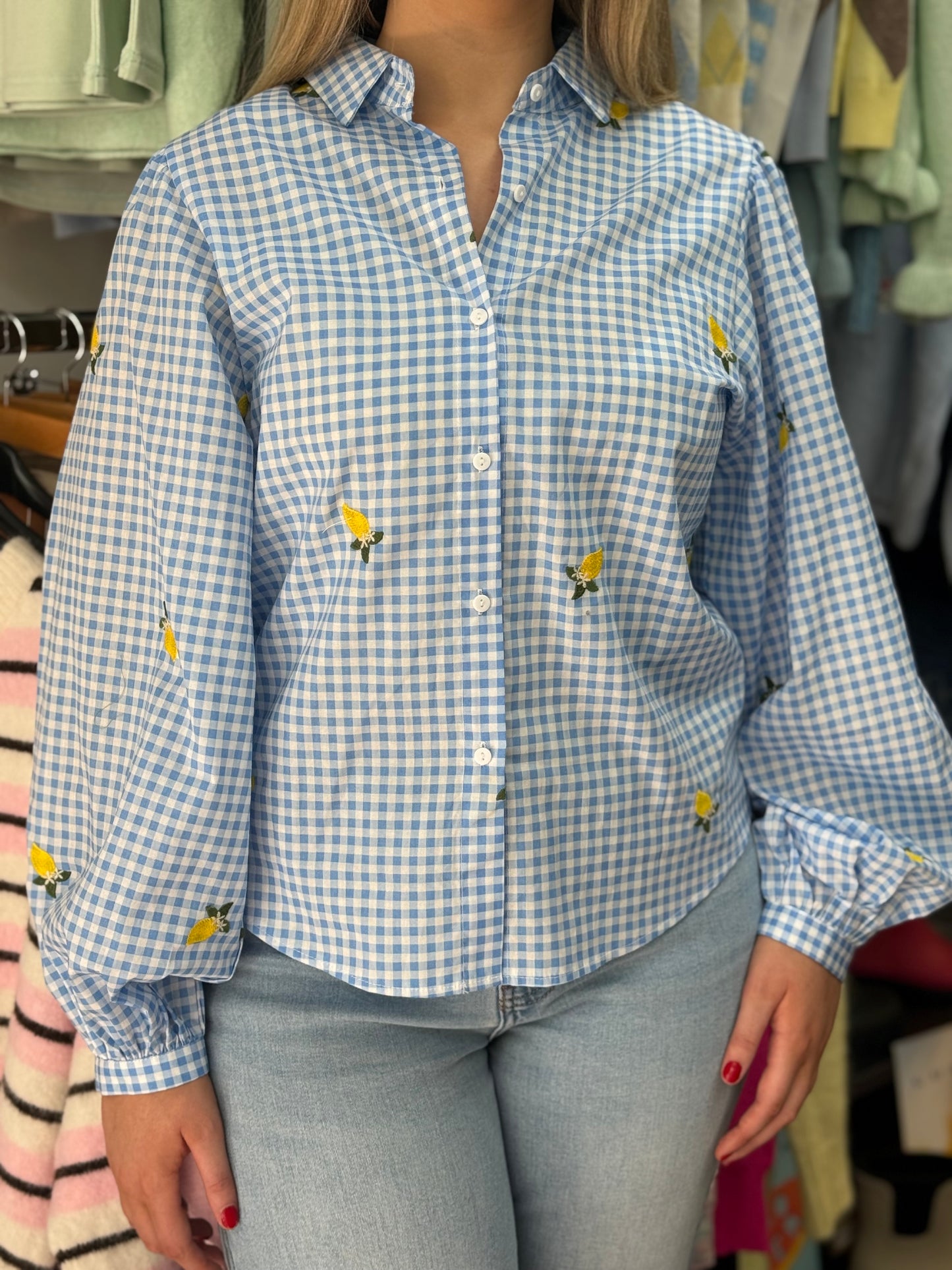 LARA- LEMONS CHECK SHIRT #SpringSale 🌷