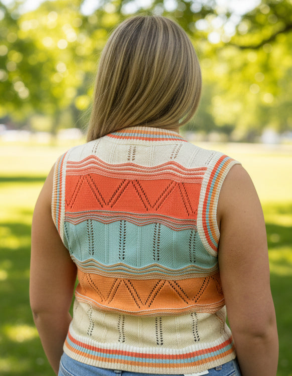HARPER- KNITTED STRIPEY TANK TOP