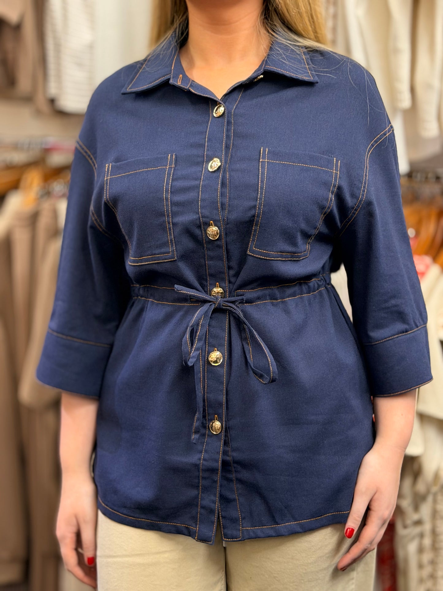ELLA- D/STRING D/LOOK SAFARI JKT