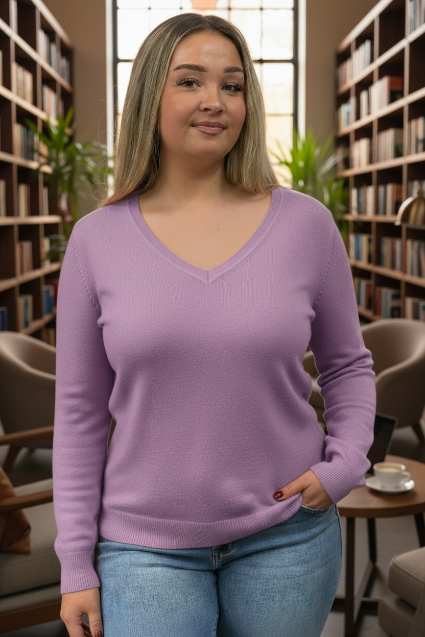 AVA-MWBASIC VNECK SOFT KNIT- AUTO10%@CHECKOUT